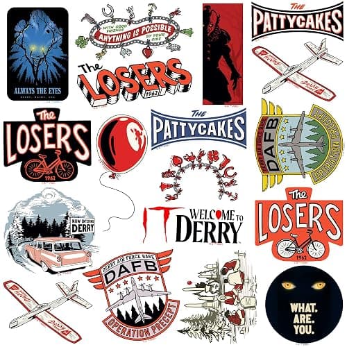 Welcome to Derry 50ct Large Die-Cut Vinyl Stickers Variety Pack – Premium Indoor & Outdoor Decals for Laptop, Water Bottle, Tablet, Skateboard & More thumbnail 4