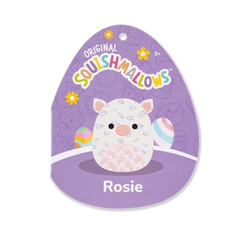 Squishmallows Original 12in Rosie The White Spotted Pig with Pink Swirl Belly – Official Jazwares Easter Plush (Medium-Sized) thumbnail 7