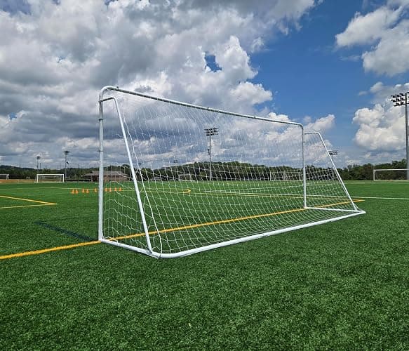Official Size 24 X 8 X 5 Ft. Steel Soccer Goal. Heavy Duty Frame w/Net. Tournament, Regulation Size. Professional Portable Practice Training Aid. 24 X 8, 24x8(1Net) thumbnail 5