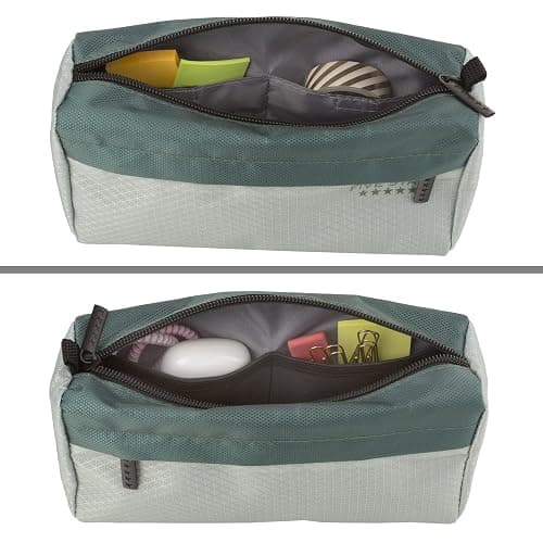 Five Star Pencil Pouch, Pen Case, 9-Pocket Zipper Pouch, Storage Organizer for School Supplies Earbuds Chargers Cables Makeup, Green/Juniper (500214F-ECM) thumbnail 7