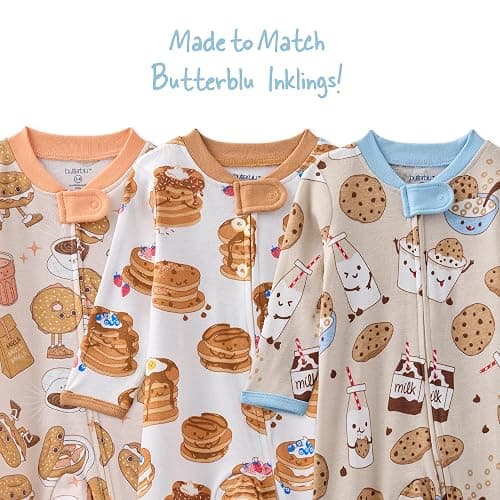 Butterblu Baby Boys' Scout Sleep & Play 100% Organic Cotton Footed Zip Front Sleeper Pajamas for Baby Boys thumbnail 9