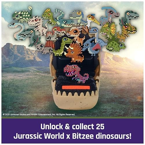 BITZEE, Jurassic World Interactive Dinosaur Toy with 25 Dinosaurs Inside, Reacts to Touch, Pods Connect & Interact, Digital Pet Kids Toys for Ages 5 and up thumbnail 6