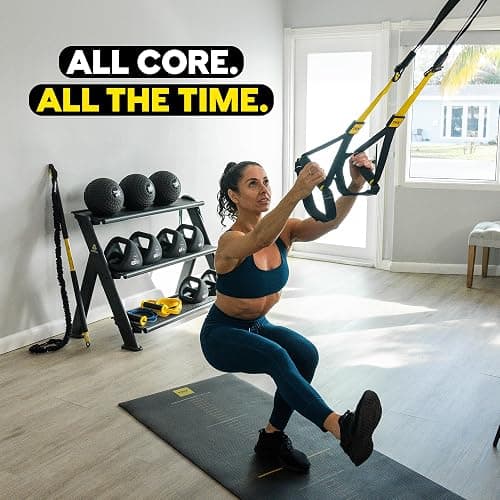 TRX All-In-One Home Gym System – Complete Suspension Training Kit for Strength Training, HIIT & Full-Body Workouts at Home or Outdoors, Includes Indoor & Outdoor Anchors thumbnail 8
