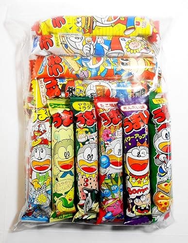 Umaibo Japanese Corn Puffed Snacks Variety Pack 10 Flavors (20 packages) - Image 1