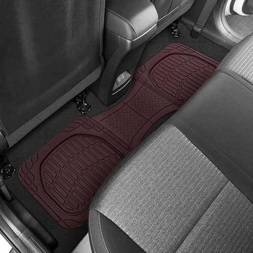 Motor Trend FlexTough Floor Mats for Cars, Burgundy Deep Dish All-Weather Car Mats, Waterproof Trim-To Fit Automotive Cars Trucks SUV, Universal Liner Accessories thumbnail 9