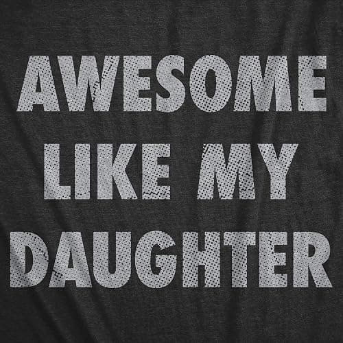 Mens Awesome Like My Daughter Tshirt Funny Fathers Day Awesome Dad Graphic Tee - Large thumbnail 2