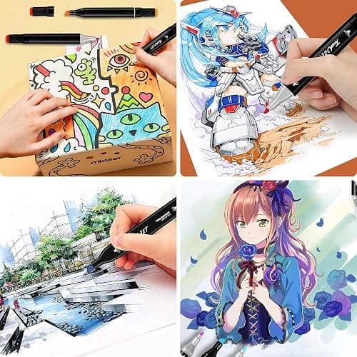 KJSHUANGTANG Alcohol Markers, 168 Colors Dual Tip Art Markers, Drawing, Coloring Marker for Kids Sketching Adult Coloring thumbnail 6