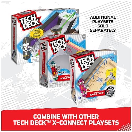 Tech Deck, Jump N’ Grind X-Connect Park Creator, Customizable and Buildable Ramp Set with Exclusive Fingerboard, Kids Toy for Ages 6 and up thumbnail 4