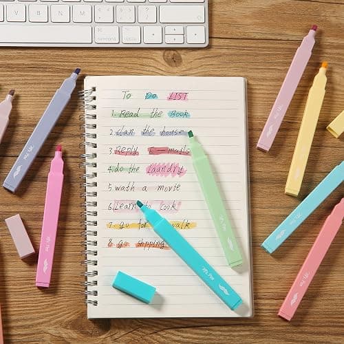 Mr. Pen- Aesthetic Highlighters No Bleed, 10 Pack, Assorted Colors | Chisel Tip, Cute Highlighters Assorted Colors for Journaling, Highlighting, Underlining, Fast Dry, Back to School Supplies thumbnail 2