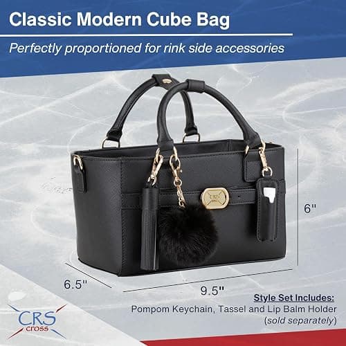 CRS Cross Rink Side Tote. Ice Skating Accessory Bag-Figure Skating, Roller, Inline Skaters, Dance, Cheer.Organizes Guards Water Bottle Phone thumbnail 5