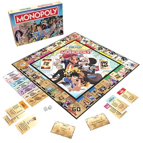 Monopoly: One Piece Edition Board Game | Buy, Sell, Trade with Popular Characters from the Manga & Anime Series | Featuring 9 Miniature Tokens | Officially Licensed Merchandise and Collectible thumbnail 3