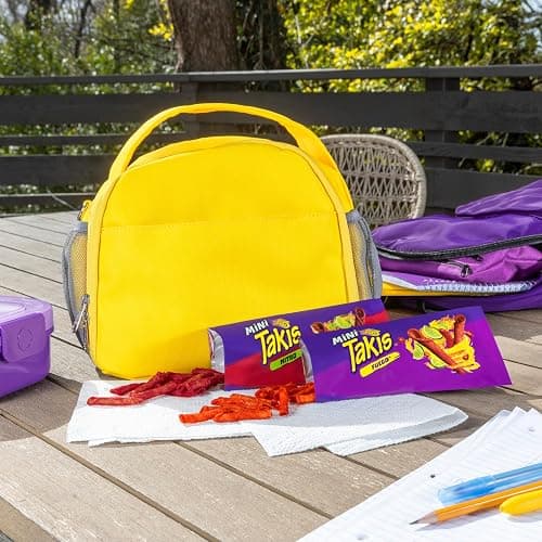 Takis Mini 25PK Bite Size Variety Pack, Assorted Flavored Mixed Rolled Tortilla Chips – (15) Fuego Mini (10) Nitro Mini thumbnail 3