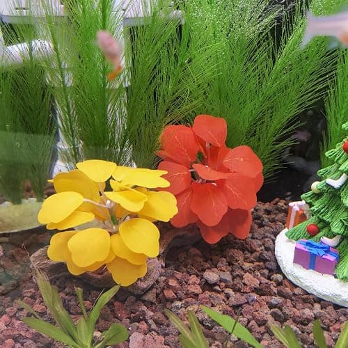 M2cbridge Plastic Fish Tank Plants Soft Silk Water Grass Reptile Waterweed for Terrarium Simulate Aquatic and Aquarium Landscape(2pcs,8") thumbnail 6