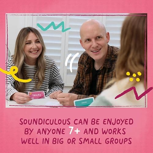 Soundiculous - The Hilarious Family Party Game of Ridiculous Sounds | Fast-Paced, Easy-to-Leam Card Game | Great for Game Night, Travel & Holidays (New Edition) thumbnail 5