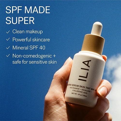 ILIA - Super Serum Skin Tint SPF 40 (Porto Covo ST15, 1 fl oz | 30 ml) | Lightweight Foundation With Mineral SPF | Hydrate, Smooth, Plump | Safe for Sensitive Skin, Clean, Cruelty-Free & Vegan thumbnail 5