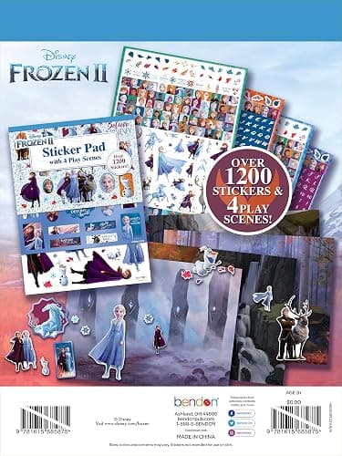 Disney Frozen 2 Sticker Pad with Play Scenes Including 1200 Stickers 46035 Bendon thumbnail 3