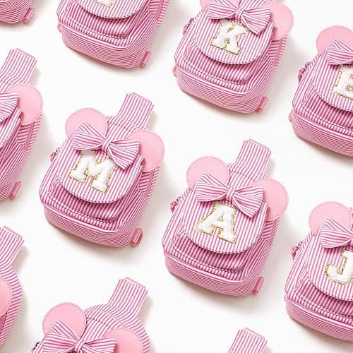 QLOVEA Birthday Gifts for Kids, Small Sling Bag, Birthday Gifts for 2 3 4 5 6 7 Year Old Girl Kids Pink Initial Sling Bag Fanny Packs Bags for Girls Sister Daughter Wife (Pink B) thumbnail 9
