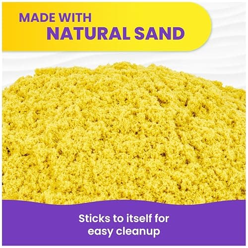 Kinetic Sand, 6lbs Mega Mixin’ Bag with Red, Yellow & Blue Play Sand, Amazon Exclusive (Packaging May Vary), Sensory Toys, Holiday Gifts & Stocking Stuffers for Kids Ages 3 and up thumbnail 4
