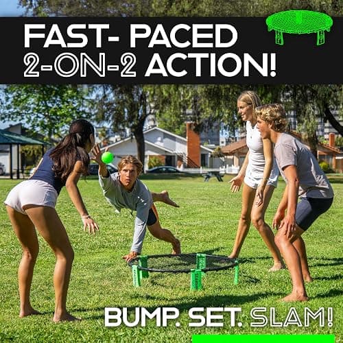 GoSports Slammo Outdoor Game Set - Perfect Holiday Gift For Teens, Kids and Family (Includes 3 Balls, Carrying Case and Rules) thumbnail 4