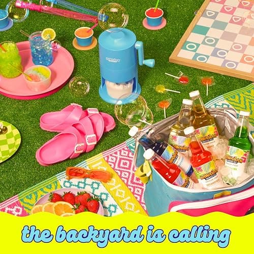 Hawaiian Shaved Ice S900A Made in USA Professional Fluffy Ice & Snow Cone Machine for Home Use - Complete Party Kit with Flavor Syrups thumbnail 2