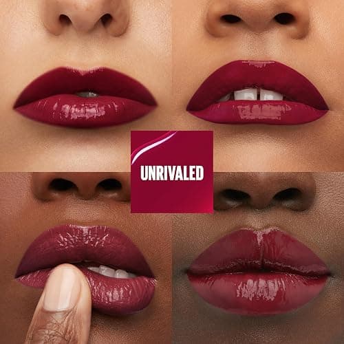 Maybelline Super Stay Vinyl Ink Longwear No-Budge Liquid Lipcolor Makeup, Highly Pigmented Color and Instant Shine, Unrivaled, Berry Burgundy Lipstick, 0.14 fl oz, 1 Count thumbnail 3