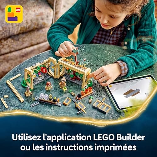 LEGO Harry Potter Le Château De Poudlard : Le Cours De Botanique - Jeu De Construction Modulaire - Minifigurines De Neville, Hermione & Prof. Chourave - 3 Mandragores - Cadeau Fille Dès 8 Ans 76445 thumbnail 9