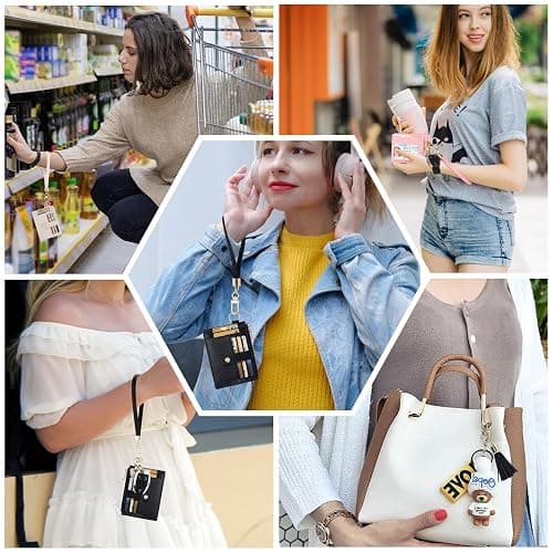 New Fashion Kingdom Wristlet Keychain Wallet for Women Slim Rfid Blocking Credit Card Holder Wristlet Zip Id Case Wallet Small Compact Leather Wallet Coin Purse for Women (Beige) thumbnail 5