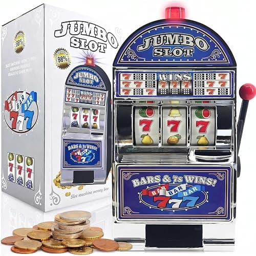 GOODS+GADGETS One-Armed Bandit - Máquina tragaperras con Efectos de luz y Sonido de Casino - Image 1