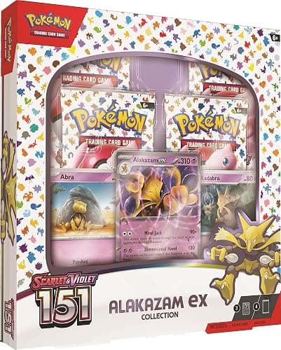 Pokemon TCG Scarlet & Violet 3.5 Pokemon 151 Alakazam Ex Box - Image 1