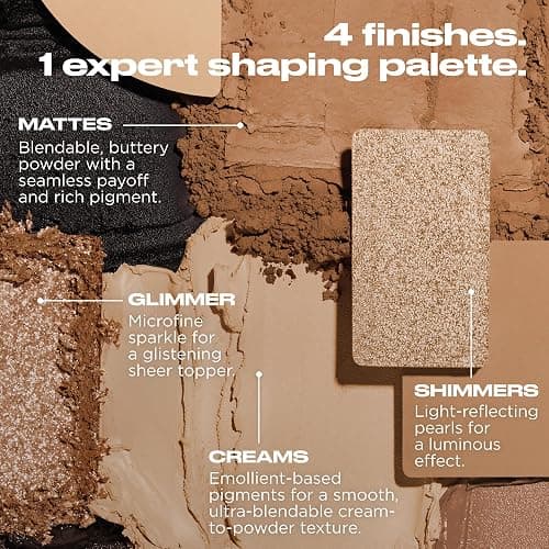 Urban Decay Naked Shaped Eyeshadow Palette - Multi-Use Neutral Eye & Face Palette, 14 Crease & Transfer-Resistant Shades, Up to 16HR Wear, Sculpting Creams, Defining Powders, Shimmer Highlighters thumbnail 6