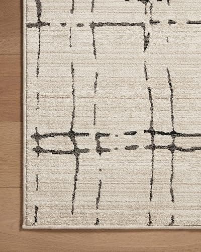 Loloi Darby Sand/Dk. Grey 11'-6" x 15' Area Rug | DAR-06 Approx. 11x15 Beige Living room Dining room Bedroom, Contemporary, Sophisticated, Cozy, Hand-Knotted, Area Rug thumbnail 5