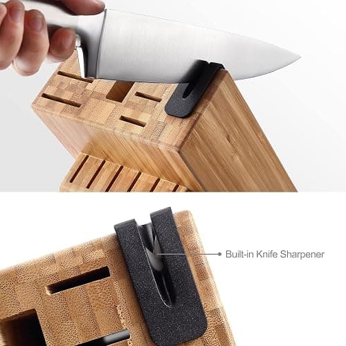 McCook® Knife Sets,German Stainless Steel Knife Block Sets with Built-in Sharpener thumbnail 4