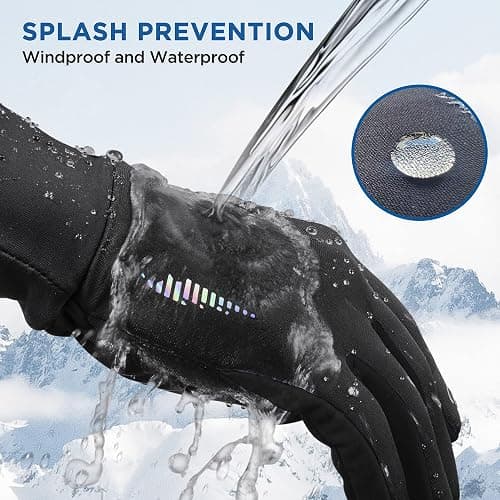 SIMARI Kids Winter Gloves Touchscreen Warm Thermal Water-Resistant for Boy Girl Running Cycling Snow Skiing in Cold Weather thumbnail 4