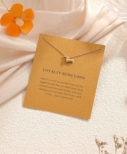 14K Gold Plated Pendant Necklace for Women, Dainty Charm Good Luck Inspirational Gifts for Her Friendship Necklace Cherry, Positive Duck, Shell Pearl Fish Beach Jewelry thumbnail 3
