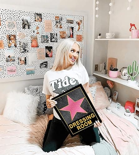 HK Studio Dressing Room Decor for Teen Girls 10" x 15" - Pink Star Y2K Room Decor Aesthetic thumbnail 2