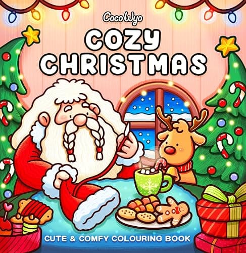 Cozy Christmas: The Cute and Relaxing Festive Colouring Book for Kids and Adults (Coco Wyo) - Image 1