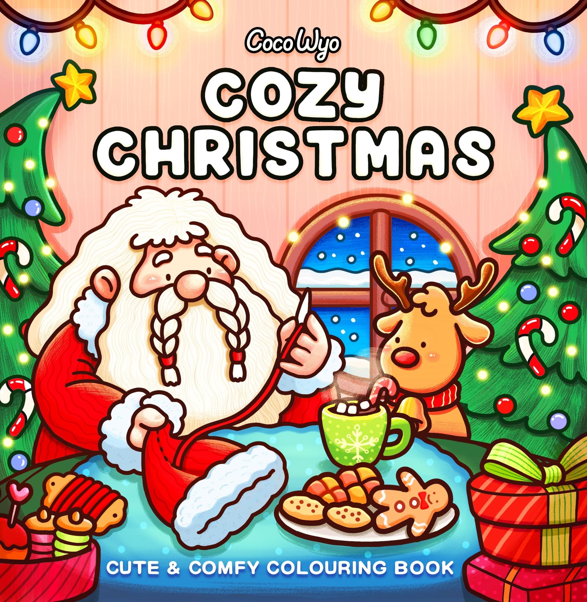 Cozy Christmas: The Cute and Relaxing Festive Colouring Book - Image 1