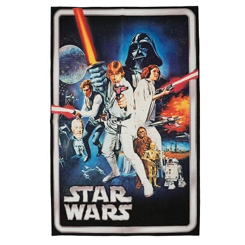 Gertmenian Disney Star Wars Area Rug - 4x6 Large, Non-Slip, Ideal for Children in Bedroom, Game Room, Classroom, Nursery or Play Area - Movie Cover, Multi, 27062 - Image 1