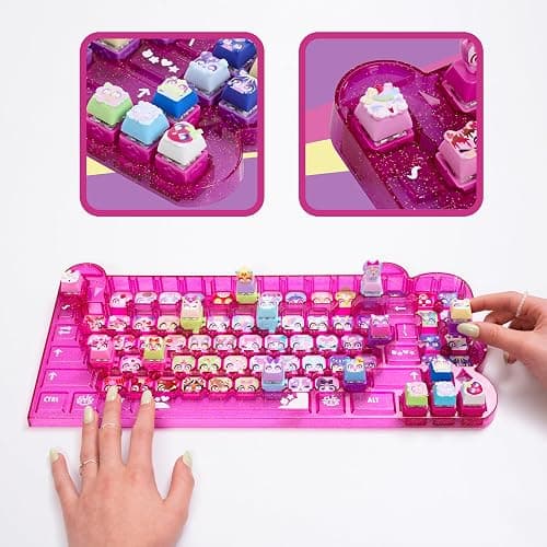 Goliath - CLICKEEZ Keyboard MegaPack - 1 Clavier + 15 Touches Keycaps Cliquables Kawaii + 1 Porte Clés - Keycaps à Clipser - 70 Personnages à Collectionner - Jouet Fidget ASMR - Idée Cadeau dès 6 Ans thumbnail 2