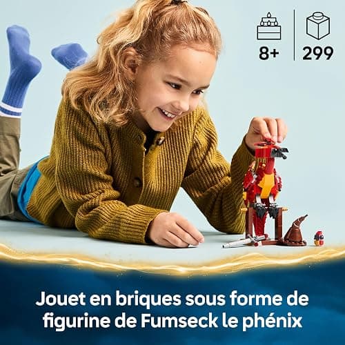 LEGO Harry Potter Fumseck : Le Phénix de Dumbledore - Jouet Avec Figurine d'Oiseau - Décoration Intérieure - Choixpeau & Épée De Gryffondor - Cadeau d'Anniversaire Pour Fille Ou Garçon Dès 8 Ans 76448 thumbnail 4