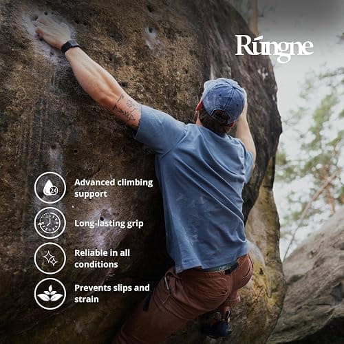 RUNGNE Premium Sports Chalk for Rock Climbing, Bouldering, and Weightlifting - High-Performance Chalk for Superior Grip and Sweat Resistance thumbnail 4
