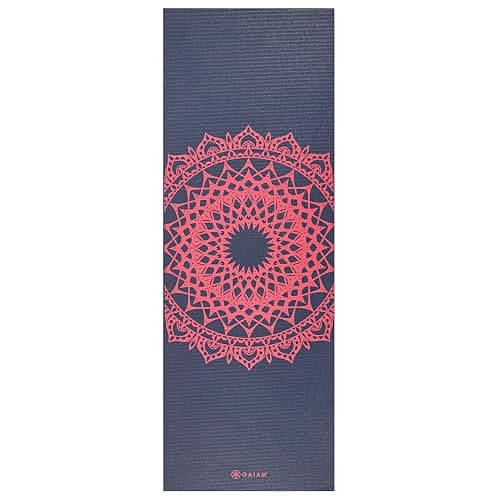 Gaiam Print Yoga Mat, Non Slip Exercise & Fitness Mat for All Types of Yoga, Pilates & Floor Exercises thumbnail 3
