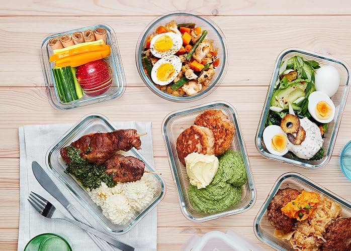 30 Pieces Glass Food Storage Containers  - Microwave, Oven, Freezer and Dishwasher Friendly (White) thumbnail 6