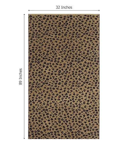 COTTON CRAFT Oversized Bath Sheet - 2 Pack Extra Large 32 x 89 Animal Print Leopard Cheetah Africa Safari 100% Cotton Jacquard Towel - Soft Absorbent Luxury Bathroom Shower Spa 450 GSM Bath Sheet thumbnail 3