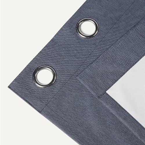 Amazon Basics 100% Blackout Curtains with Grommets, 52 x 84 Inches, Navy, 2 Panels (Pack of 2) thumbnail 5