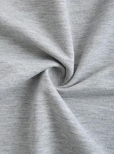 Remidoo Off The Shoulder Tops for Women Cropped Sweatshirt Long Sleeve Top Asymmetrical Patchwork Shirt - X-Small - Gray thumbnail 5