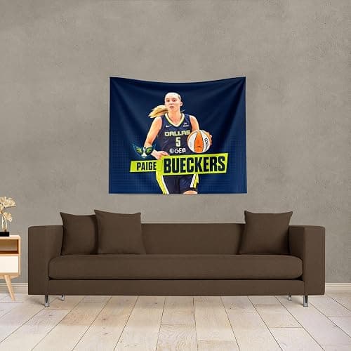 Northwest WNBA Player Printed Wall Hanging Tapestry, Woven Polyester Fabric, Decorative Fan Art thumbnail 3