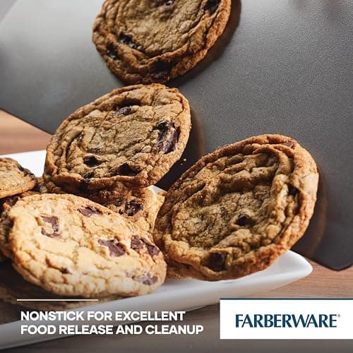 Farberware Insulated Nonstick Bakeware 14-Inch x 16-Inch Jumbo Cookie Sheet, Light Gray - 14" x 16" thumbnail 5