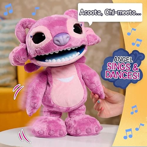 Disney Stitch Ultimate Angel Interactive 17" Plush Toy, 100+ Sounds & Reactions, Moves Like a Real-Life Angel, Toy for Fans, Girls, Boys, Kids 3 and Up by Just Play thumbnail 6