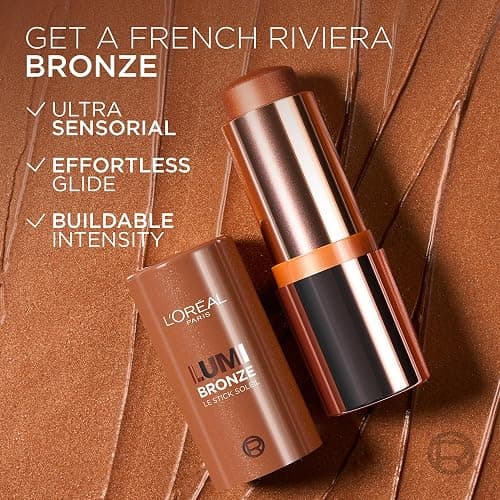 L'Oreal Paris Lumi Bronze Le Stick Soleil Bronzer Stick, Cream-To-Powder Bronzer For A Sunkissed Face Makeup Glow, 110 Toasted Sunlight thumbnail 6